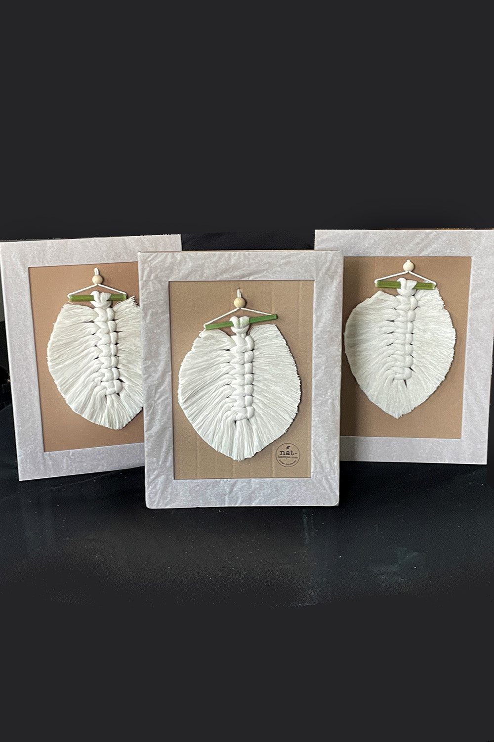Feuille Monstrea • Lot X3 • Décoration Macramé